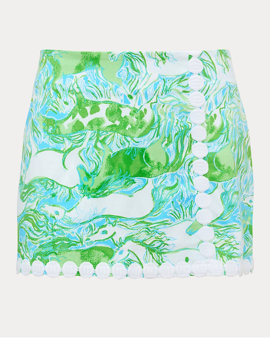 Lilly Pulitzer - Michelina Mini Skort - Capri Blue Galloping Gals