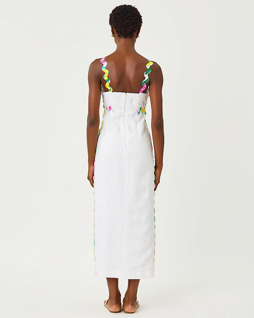 Lilly Pulitzer - Mikayla Linen Midi Dress - Resort White