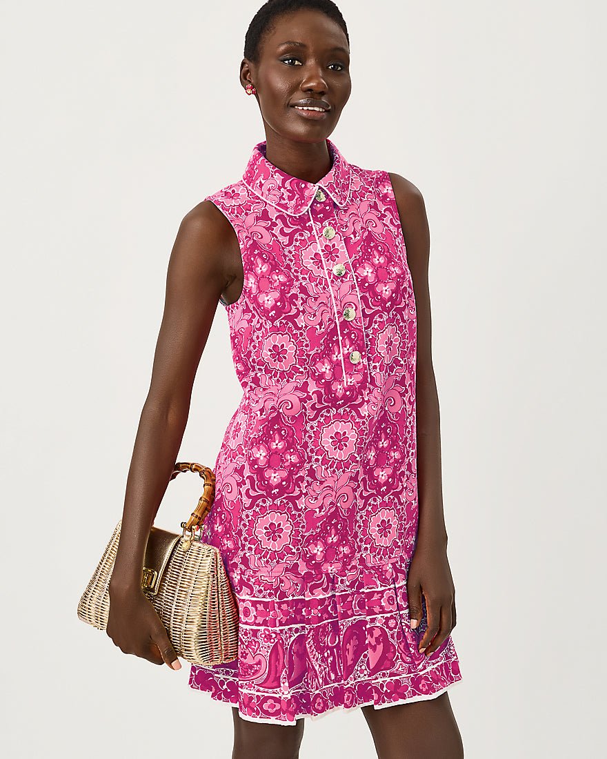 Lilly Pulitzer - Milana Dress - Pink Aster The Casbah Allover