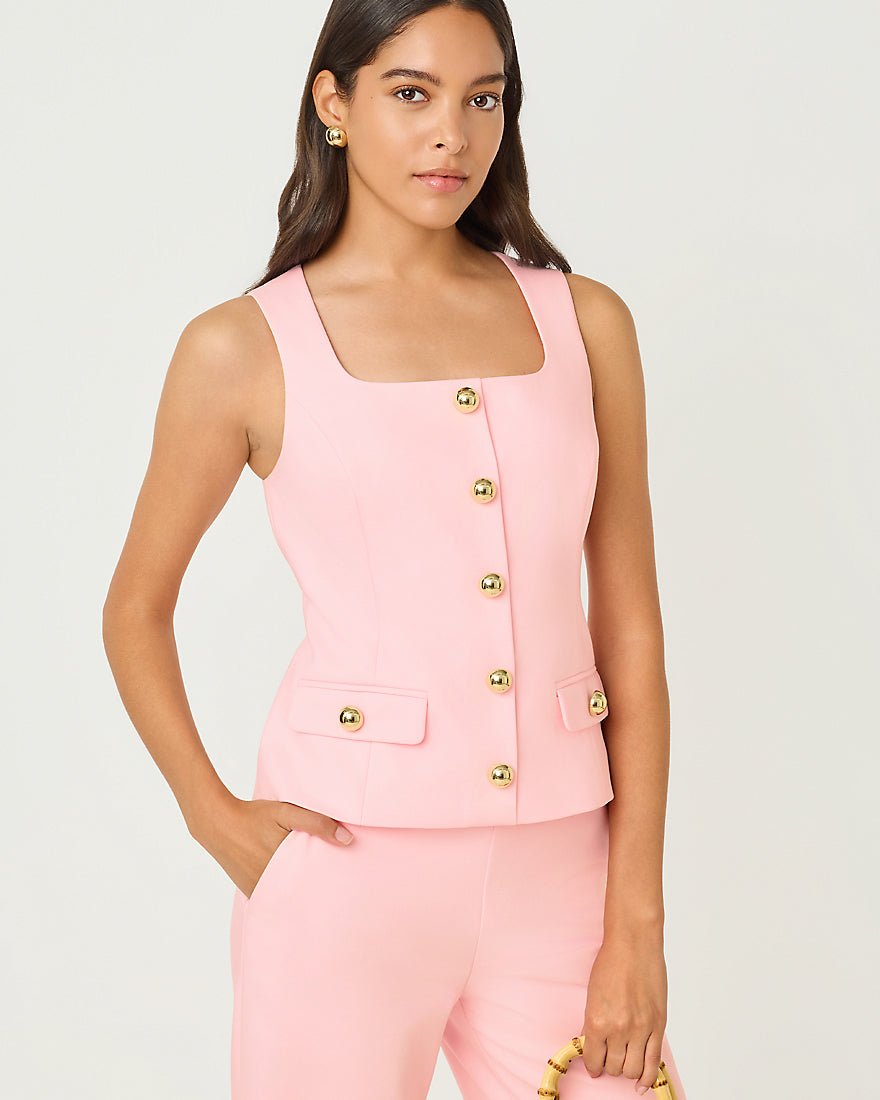 Lilly Pulitzer - Moira Sleeveless Top - Pink Muse