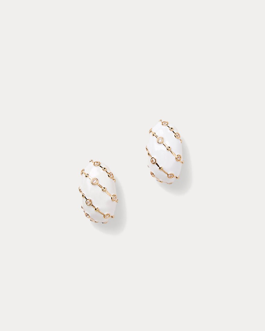 Lilly Pulitzer - Mumbo Jumbo Hoop Earrings - Resort White