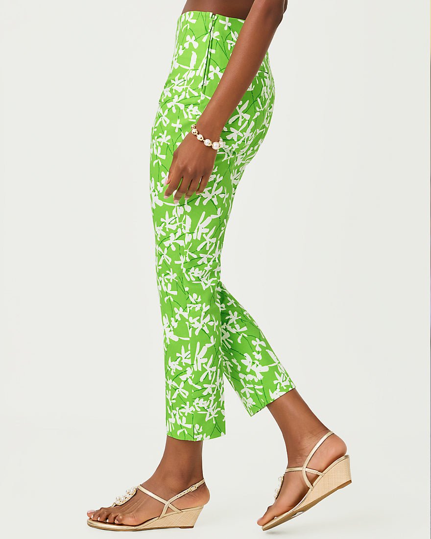 Lilly Pulitzer - Nancee Crop Pant - Crocodile Green Liza