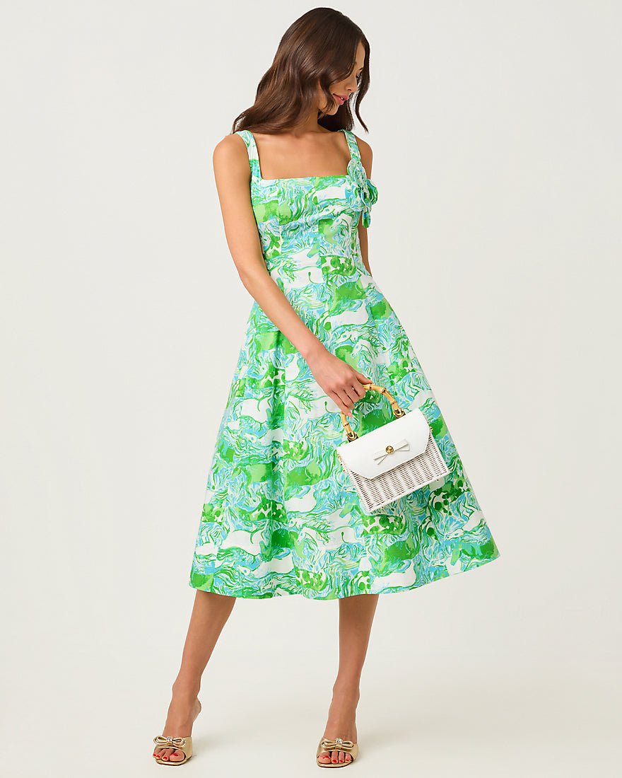 Nelly Stretch Midi Dress Lilly Pulitzer | Splash of Pink Nelly Stretch Midi Dress Lilly Pulitzer | Splash of Pink