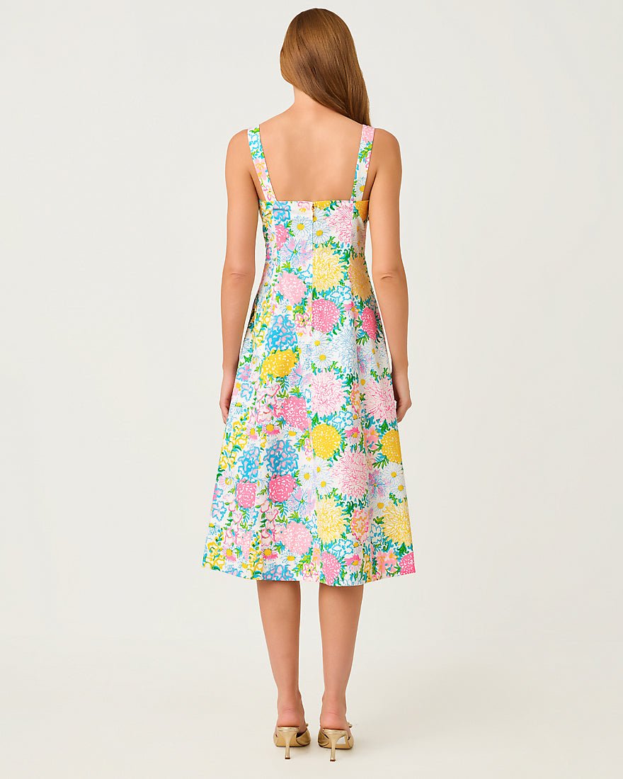 Lilly Pulitzer - Nelly Stretch Midi Dress - Multi Lilly Garden