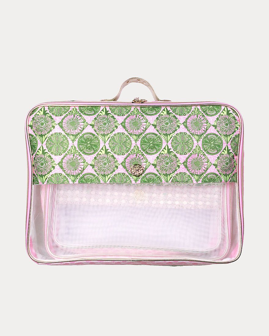 Lilly Pulitzer - Packing Cube Set - Oleander Pink Tropical Tiles