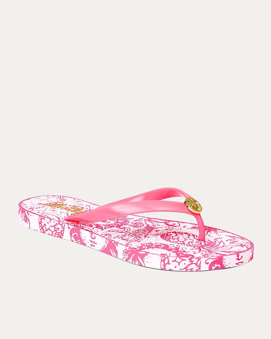 Lilly Pulitzer - Pool Flip Flop - Cherry Blossom Pink Fleur De Lilly