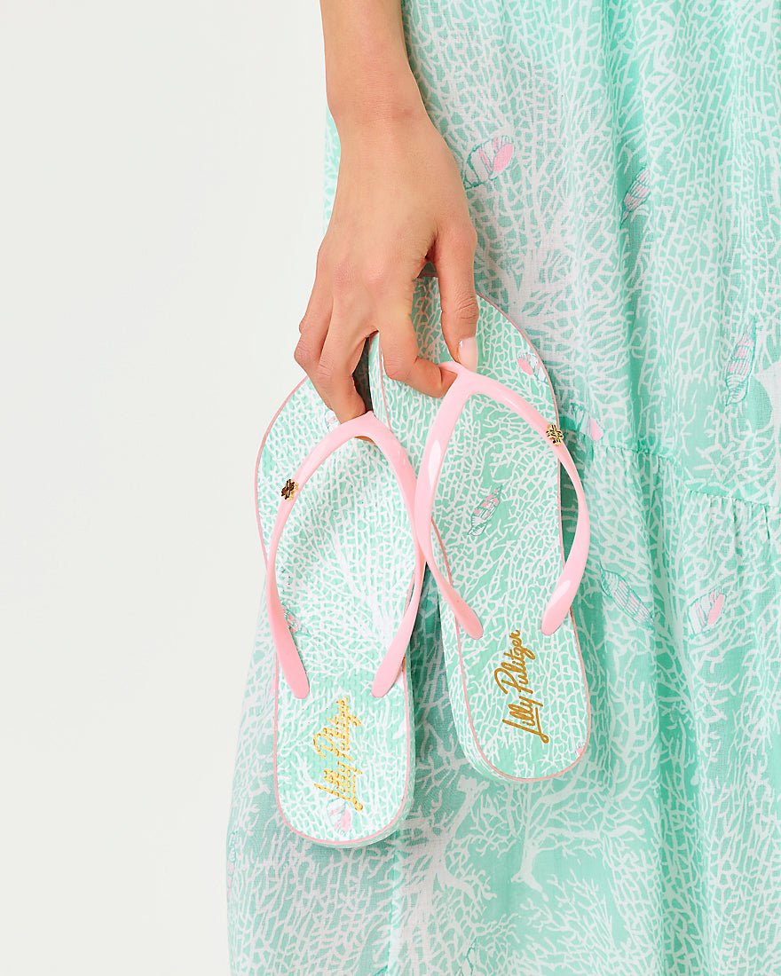 Lilly Pulitzer - Pool Flip Flop - Mint Condition Fantastical