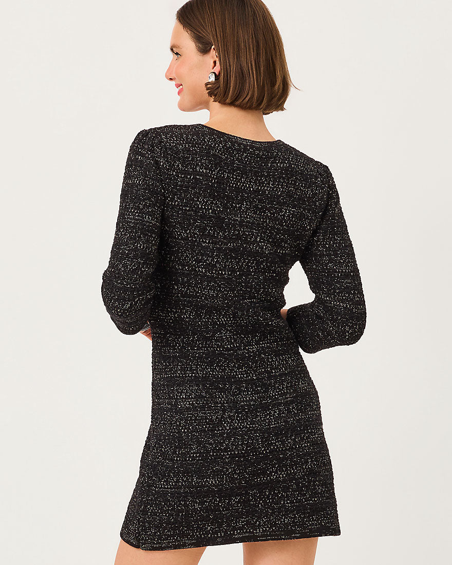 Lilly Pulitzer - Rhysa Sweater Dress - Black Metallic Marl