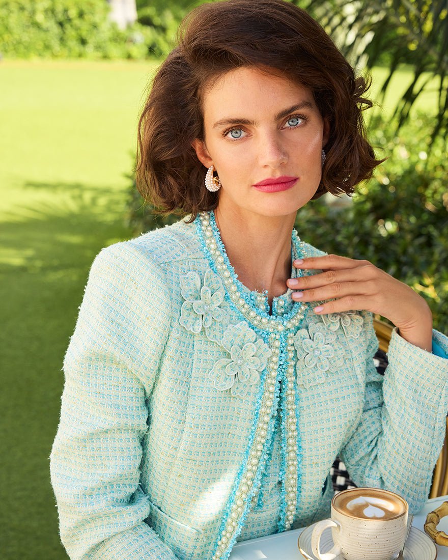 Lilly Pulitzer - Rohana Boucle Jacket - Capri Blue Fantasy Boucle