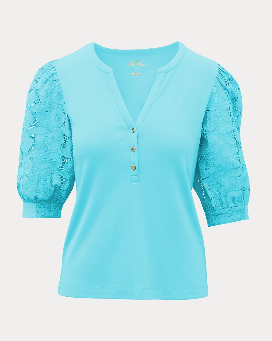 Lilly Pulitzer - Ronson Eyelet Knit Top - Resort White