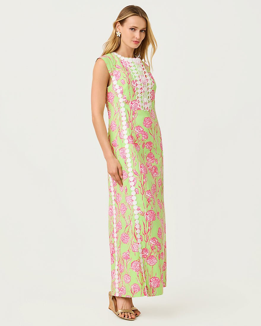Lilly Pulitzer - Rosalena Stretch Maxi Shift Dress - Pistachio Macaron Alina