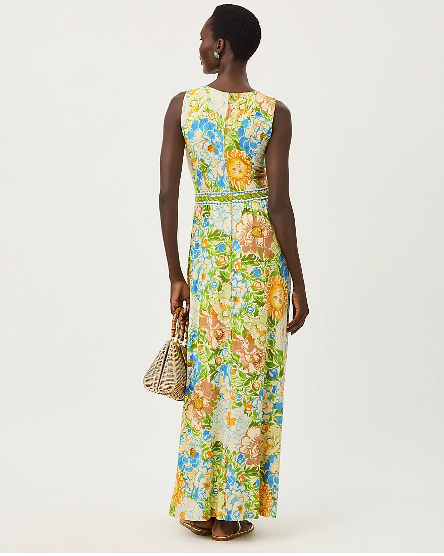 Lilly Pulitzer - Rosaley Maxi Dress Upf 50 - Rutabaga Sympeony