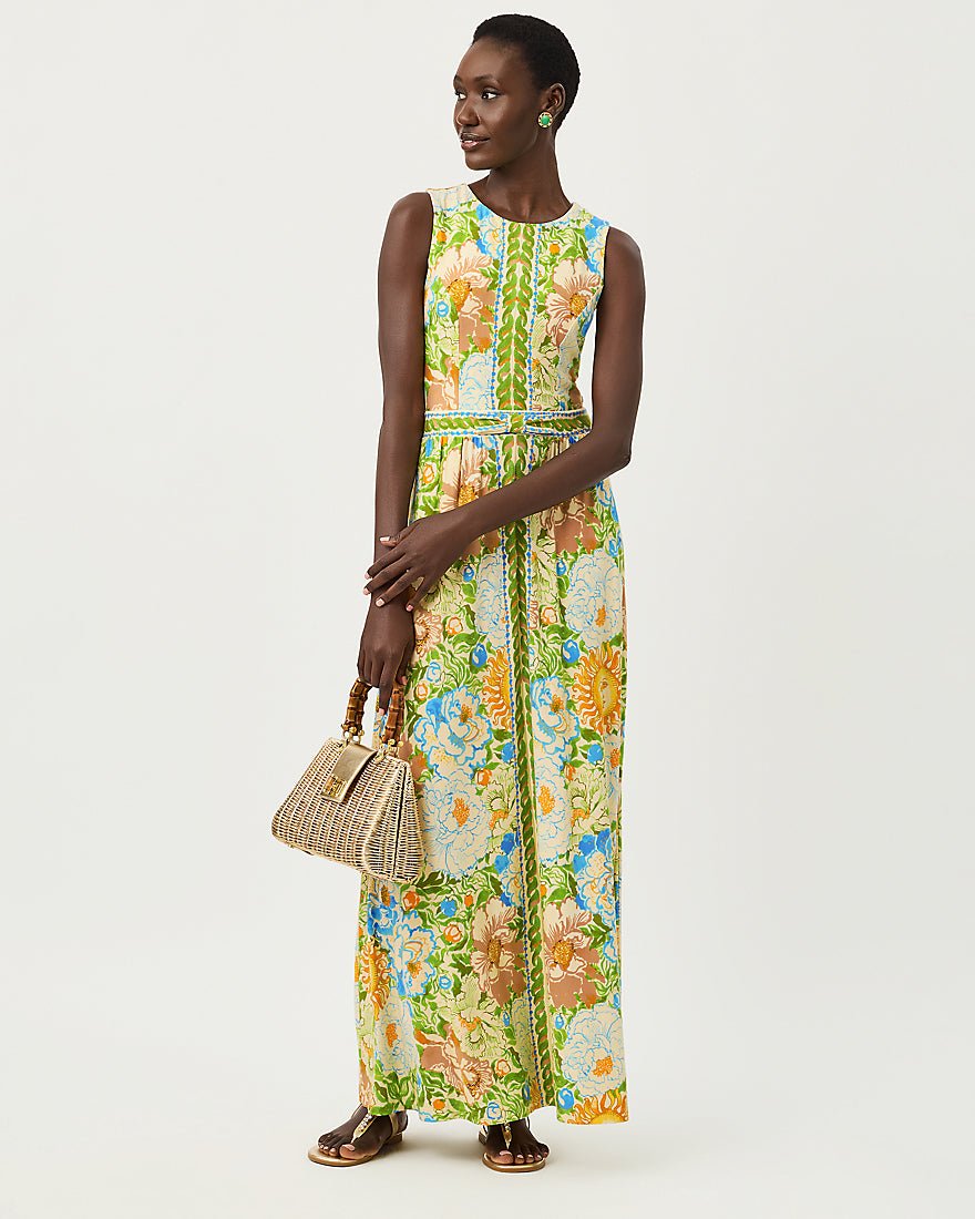 Lilly Pulitzer - Rosaley Maxi Dress Upf 50 - Rutabaga Sympeony