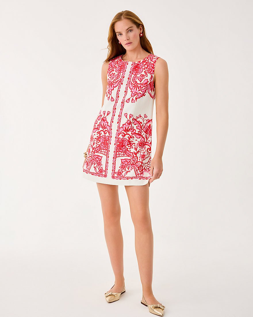 Lilly Pulitzer - Sadie Shift Romper - Coconut Spicy Socialite