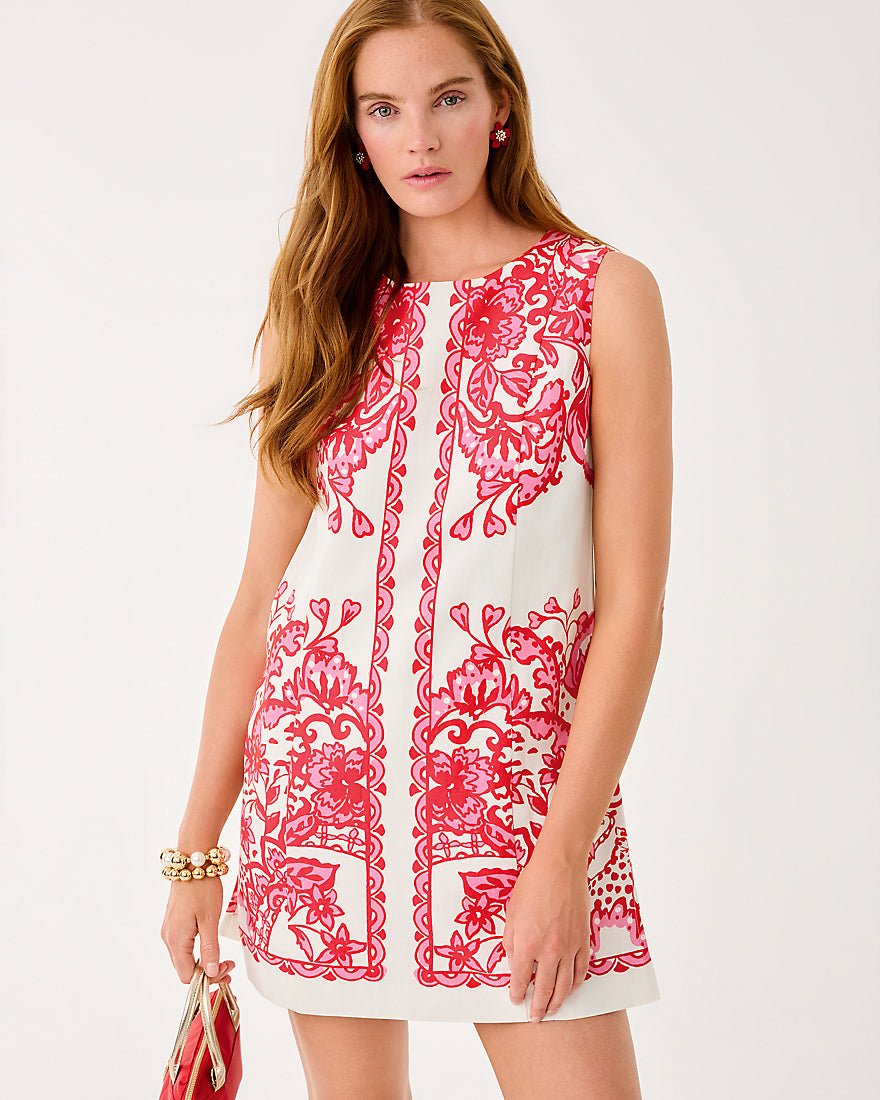 Lilly Pulitzer - Sadie Shift Romper - Coconut Spicy Socialite