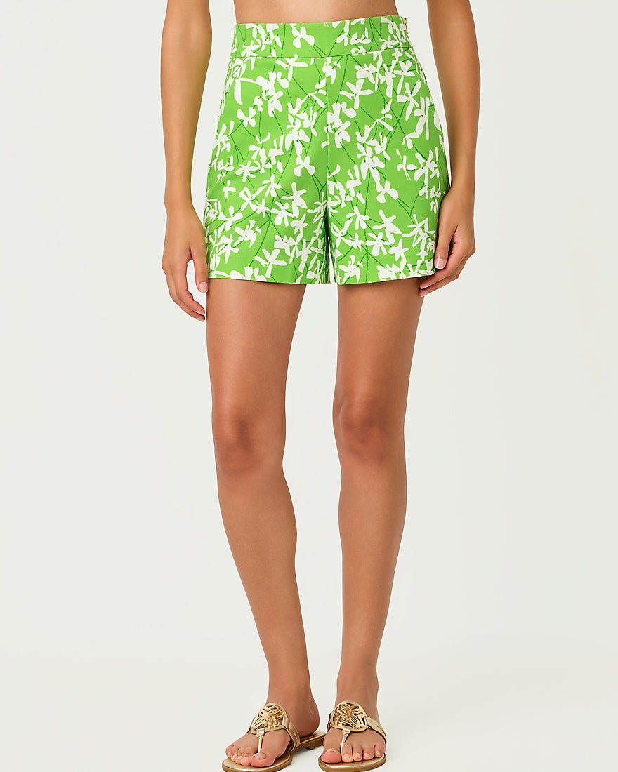 Lilly Pulitzer - Sarissa Stretch Short - Crocodile Green Liza