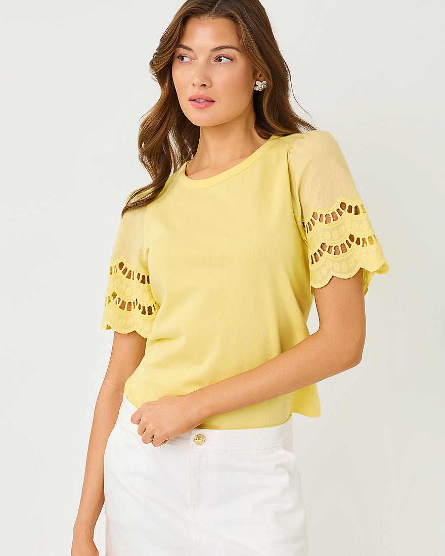 Lilly Pulitzer - Sebene Knit Top - Finch Yellow