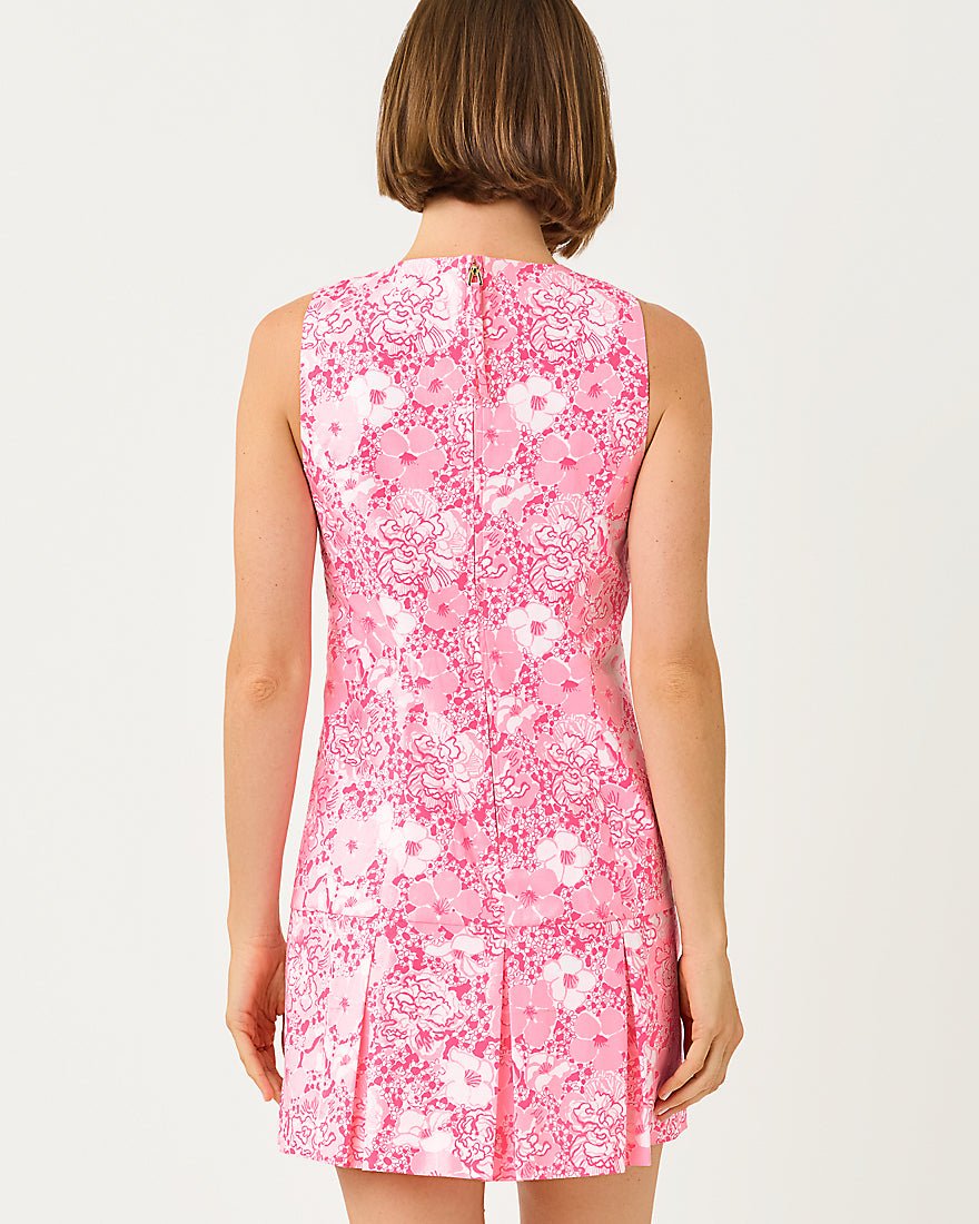 Lilly Pulitzer - Shaina Skirted Romper - Conch Shell Pink Burst Of Joy