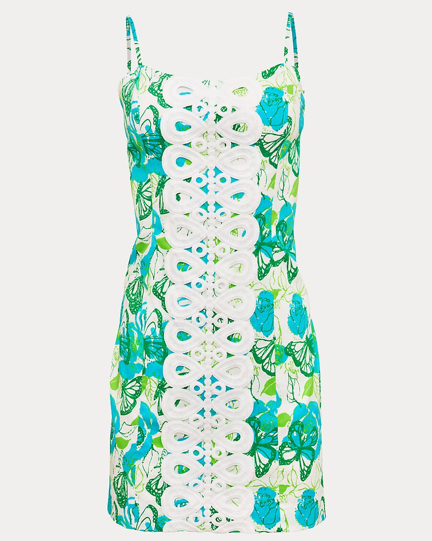 Lilly Pulitzer - Shelli Stretch Dress - Resort White Monarch Rose
