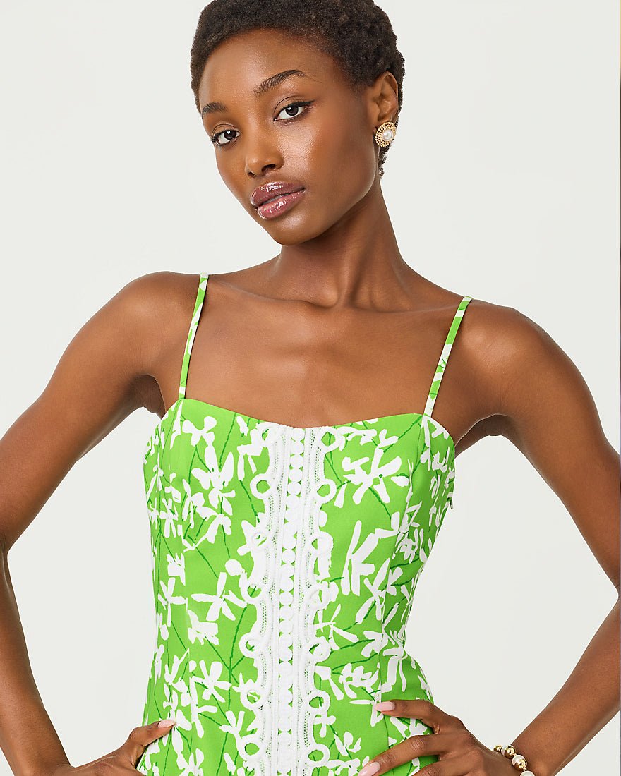 Lilly Pulitzer - Shelli Stretch Top - Crocodile Green Liza