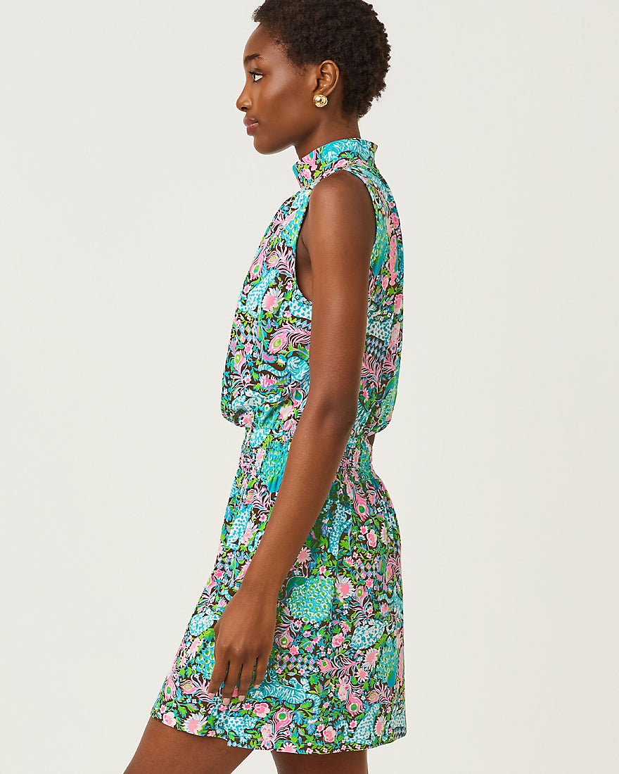 Lilly Pulitzer - Sherah Skirted Romper - Multi Royal Zoo