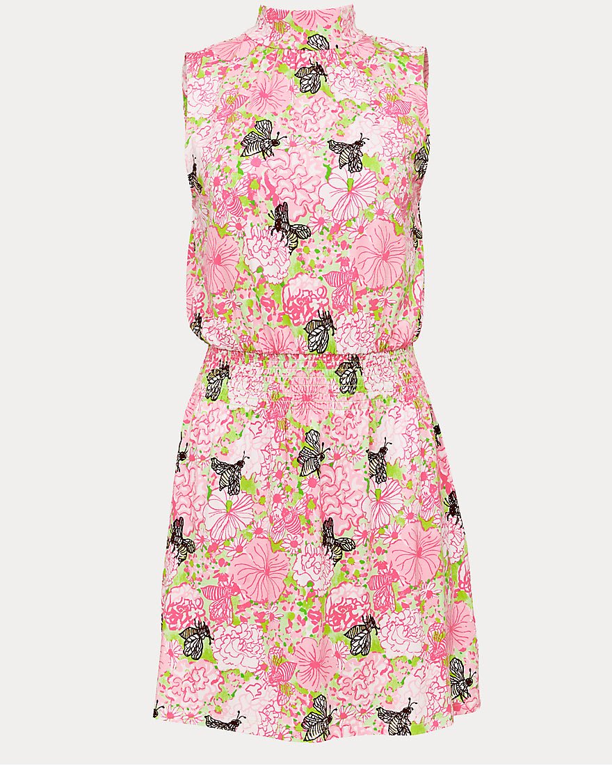 Lilly Pulitzer - Sherah Skirted Romper - Pistachio Macaron Bees Knees