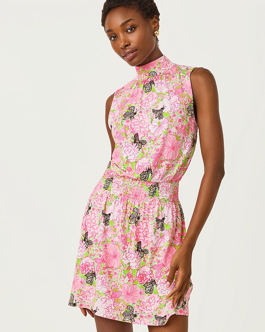 Lilly Pulitzer - Sherah Skirted Romper - Pistachio Macaron Bees Knees