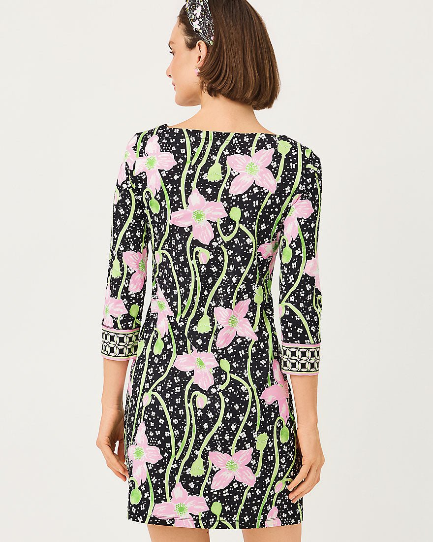 Lilly Pulitzer - Short Seralina Upf 50 Plus Dress - Onyx Blushing Blooms