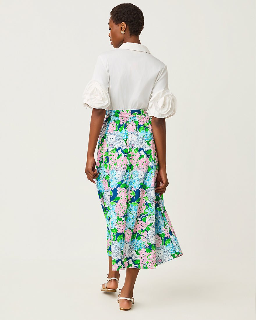 Lilly Pulitzer - Sonaire Midi Shirtdress - Starlight Navy Lydia The Lion