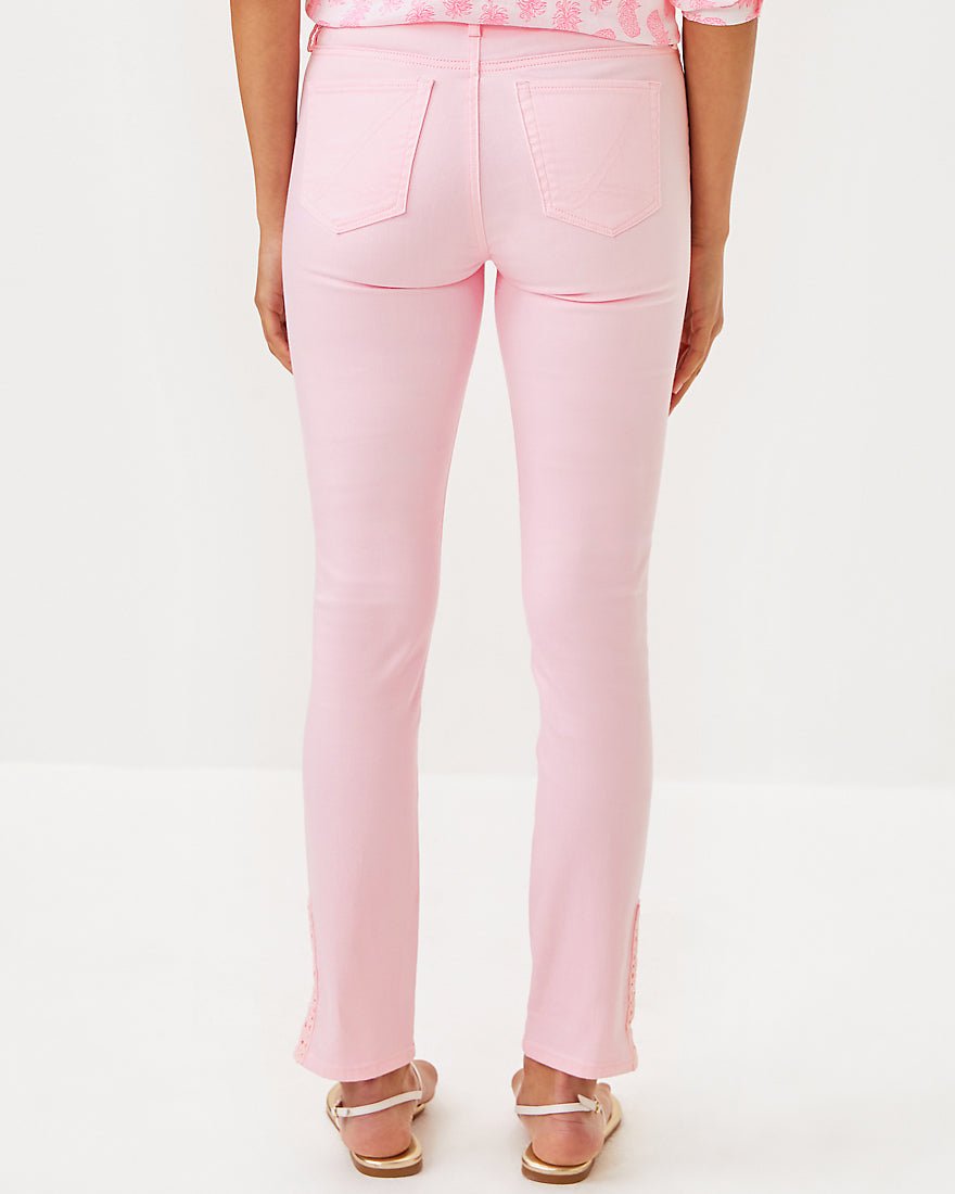 Lilly Pulitzer - South Ocean High Rise Skinny Denim Jean - Pink Muse