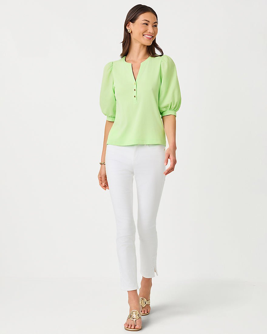 Lilly Pulitzer - South Ocean High Rise Skinny Denim Jean - Resort White
