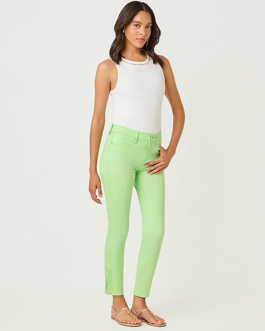 Lilly Pulitzer - South Ocean High Rise Skinny Jean - Pistachio Macaron