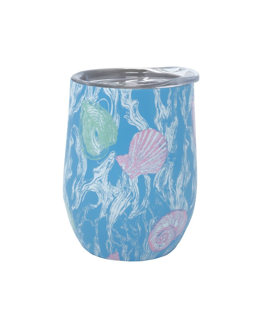 Lilly Pulitzer - Stainless Steel Wine Glass - Capri Blue Shelden
