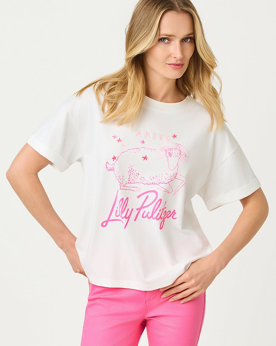 Lilly Pulitzer - Stella Knit Top - Multi Aries Graphic