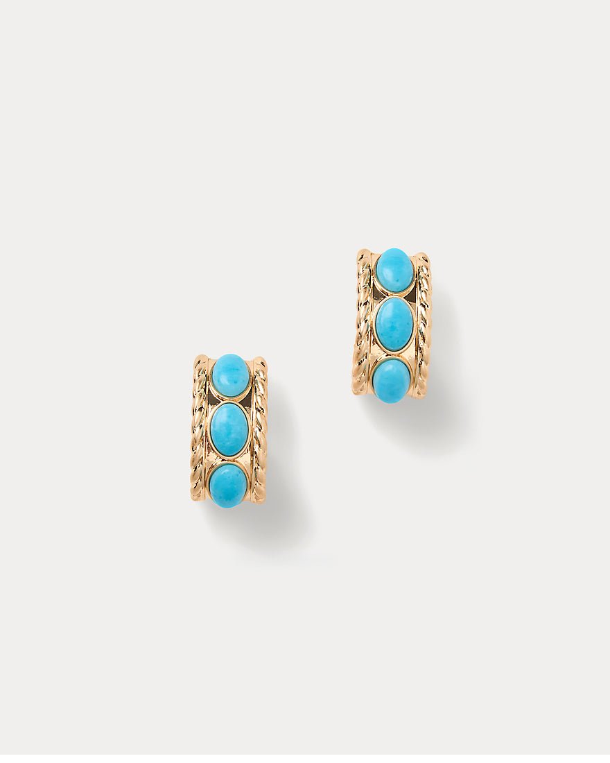 Lilly Pulitzer - Sunshine Grove Hoop Earrings - Turquoise Tide