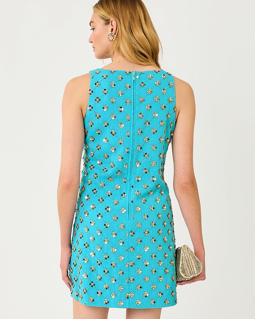 Lilly Pulitzer - Tamala Dress - Turquoise Tide Beaded Sequin