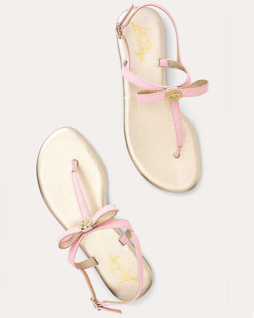 Lilly Pulitzer - Teighen Bow Sandal - Pink Muse