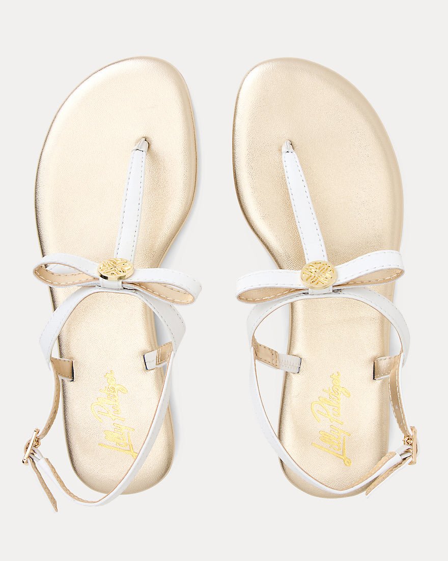 Lilly Pulitzer - Teighen Bow Sandal - Resort White