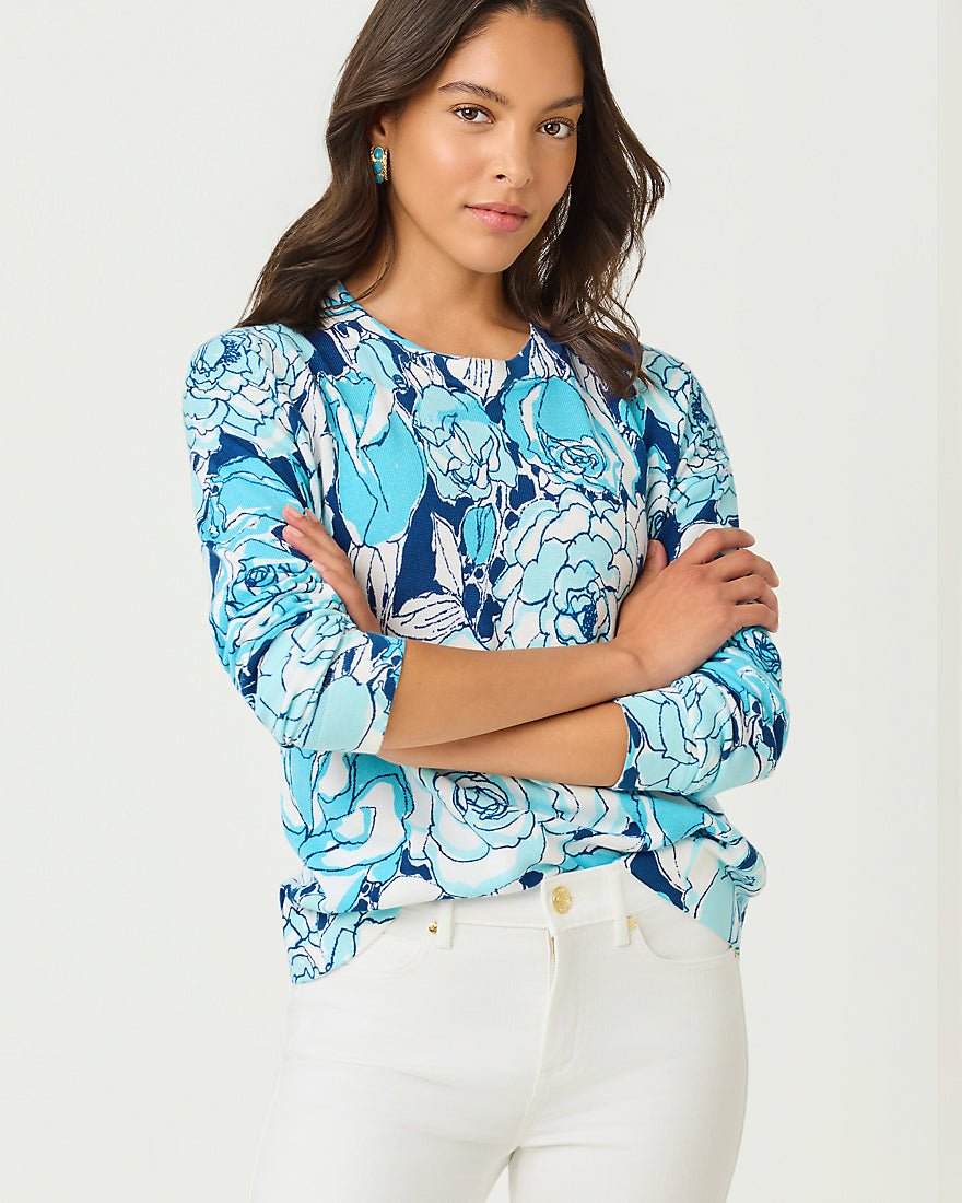 Lilly Pulitzer - Tensley Sweater - Capri Blue Rosanna