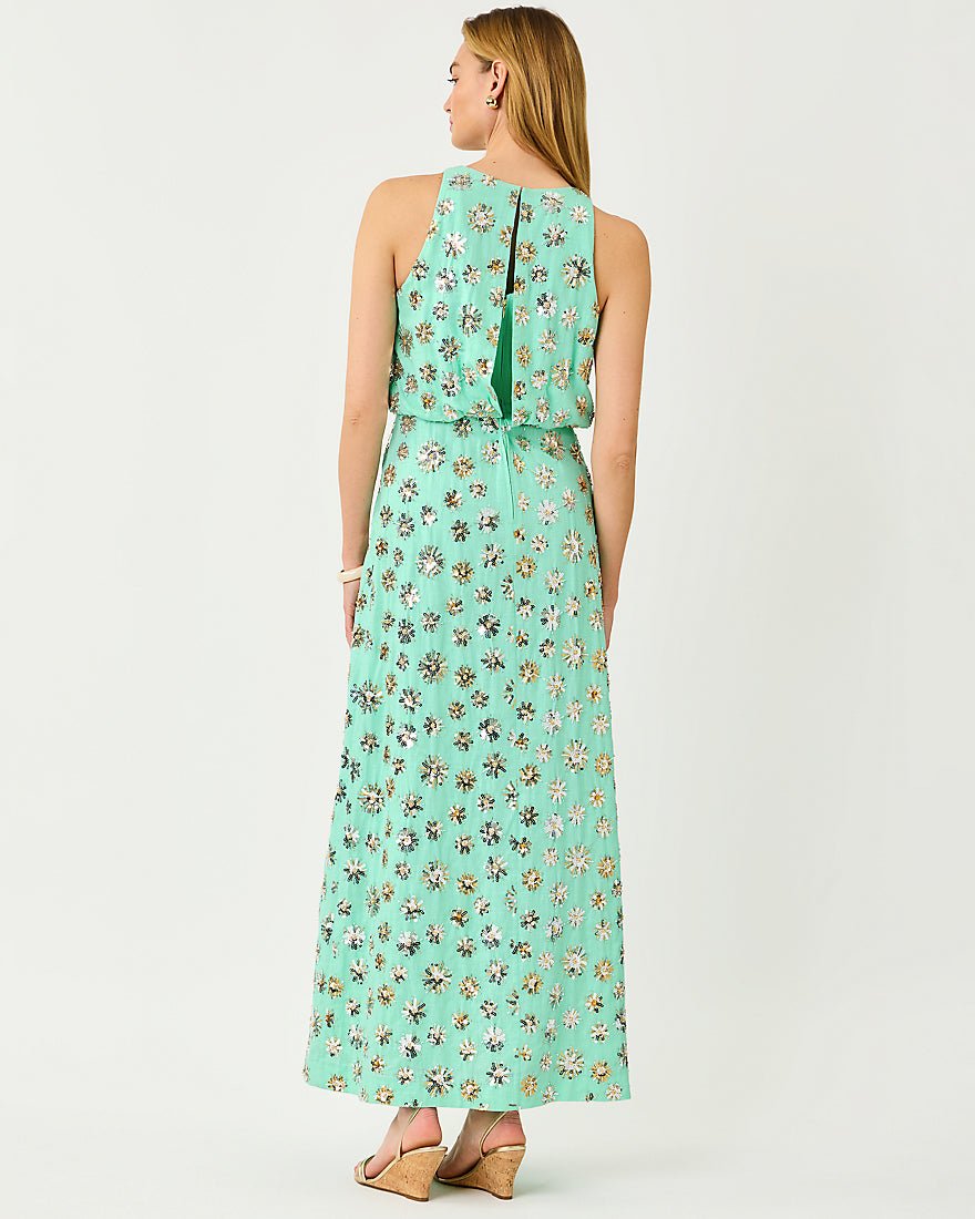 Lilly Pulitzer - Teonna Maxi Dress - Mint Condition Sparkler Embellished