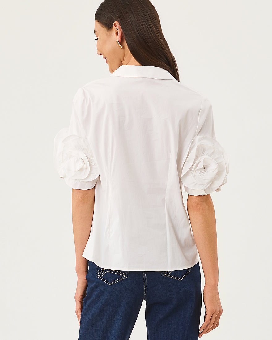 Lilly Pulitzer - The Flower Lilly Shirt - Resort White