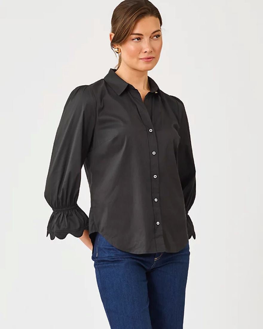 Lilly Pulitzer - The Ricrac Lilly Shirt - Noir