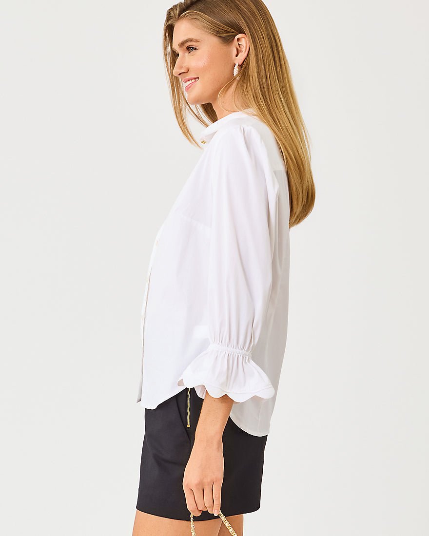 Lilly Pulitzer - The Ricrac Lilly Shirt - Resort White