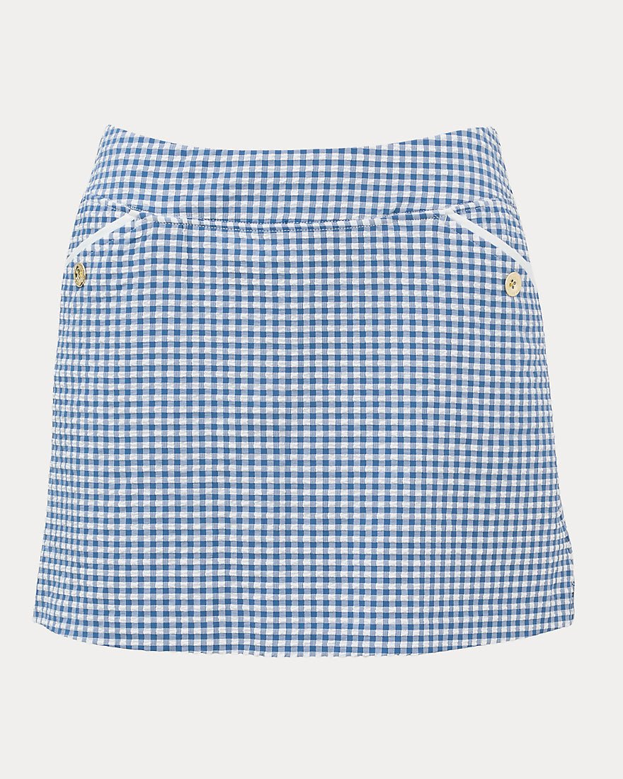 Lilly Pulitzer - Thera Skort Upf 50 Plus - Starlight Navy Mini Performance Gingham