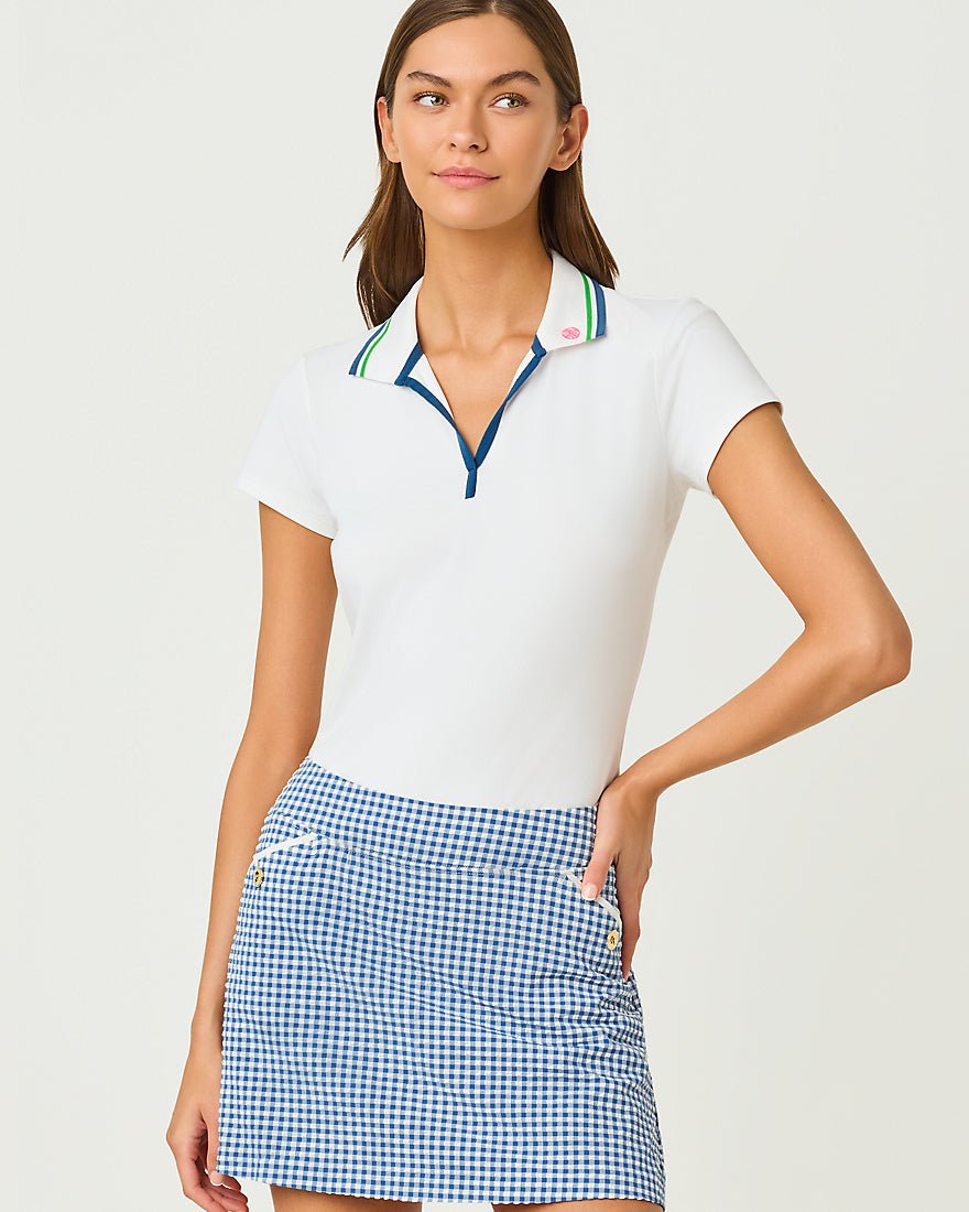Lilly Pulitzer - Thera Skort Upf 50 Plus - Starlight Navy Mini Performance Gingham