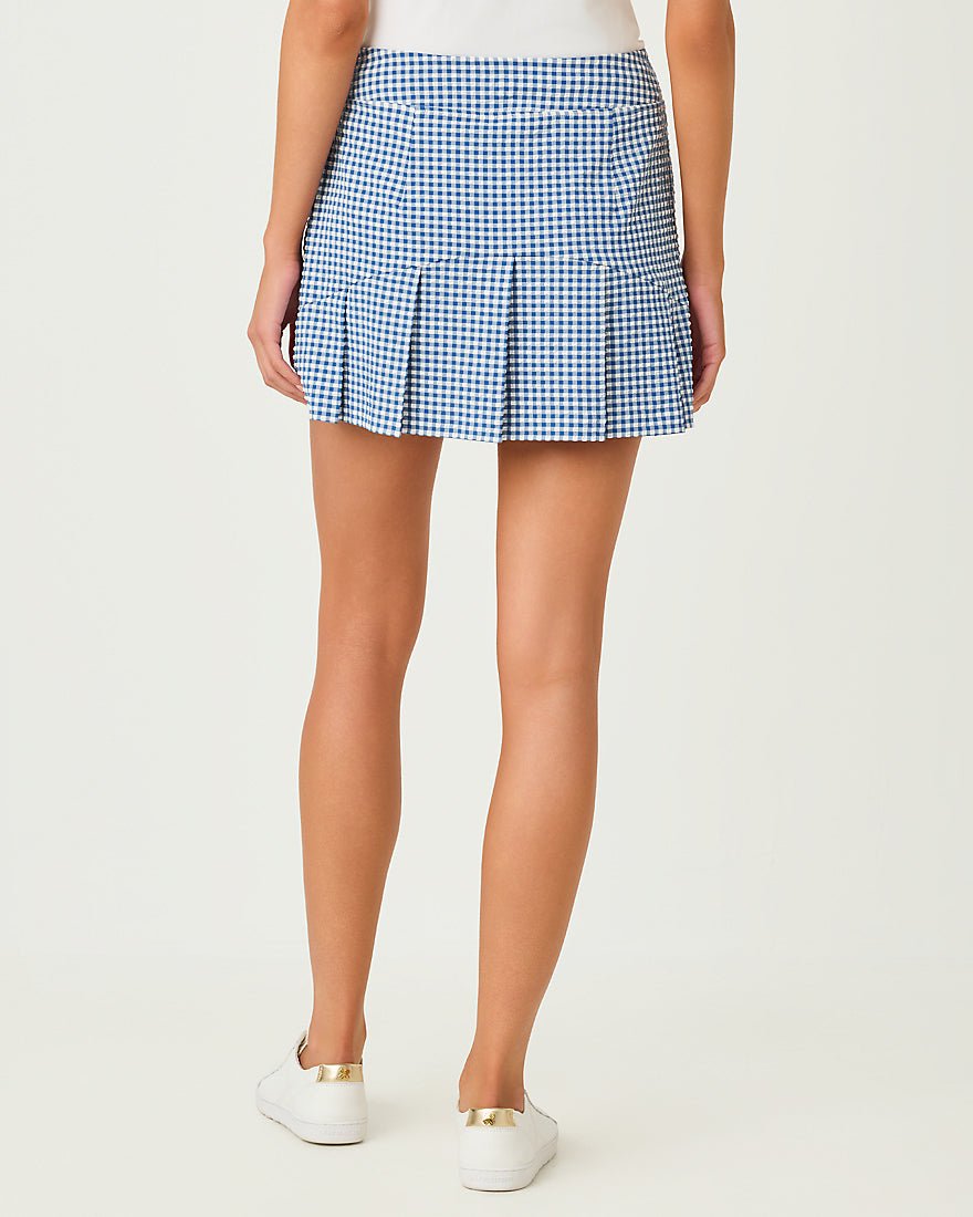 Lilly Pulitzer - Thera Skort Upf 50 Plus - Starlight Navy Mini Performance Gingham