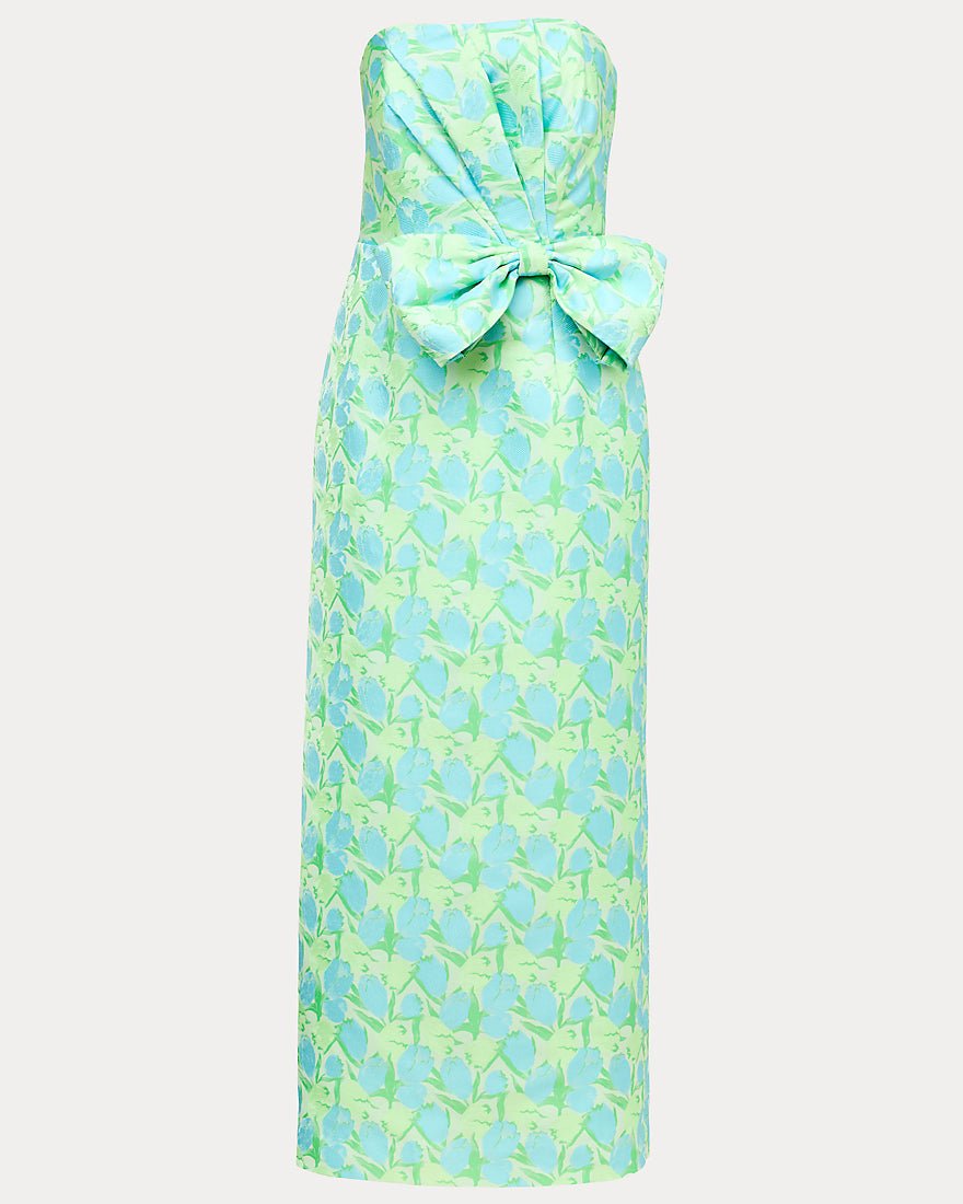 Lilly Pulitzer - Tiernan Maxi Dress - Capri Blue Tulip Tango Jacquard