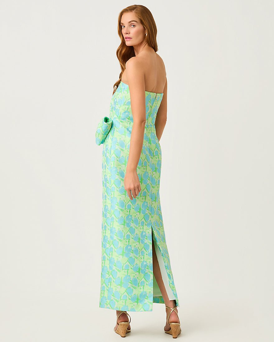 Lilly Pulitzer - Tiernan Maxi Dress - Capri Blue Tulip Tango Jacquard