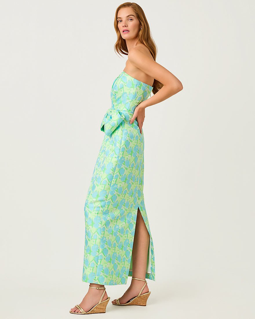 Lilly Pulitzer - Tiernan Maxi Dress - Capri Blue Tulip Tango Jacquard