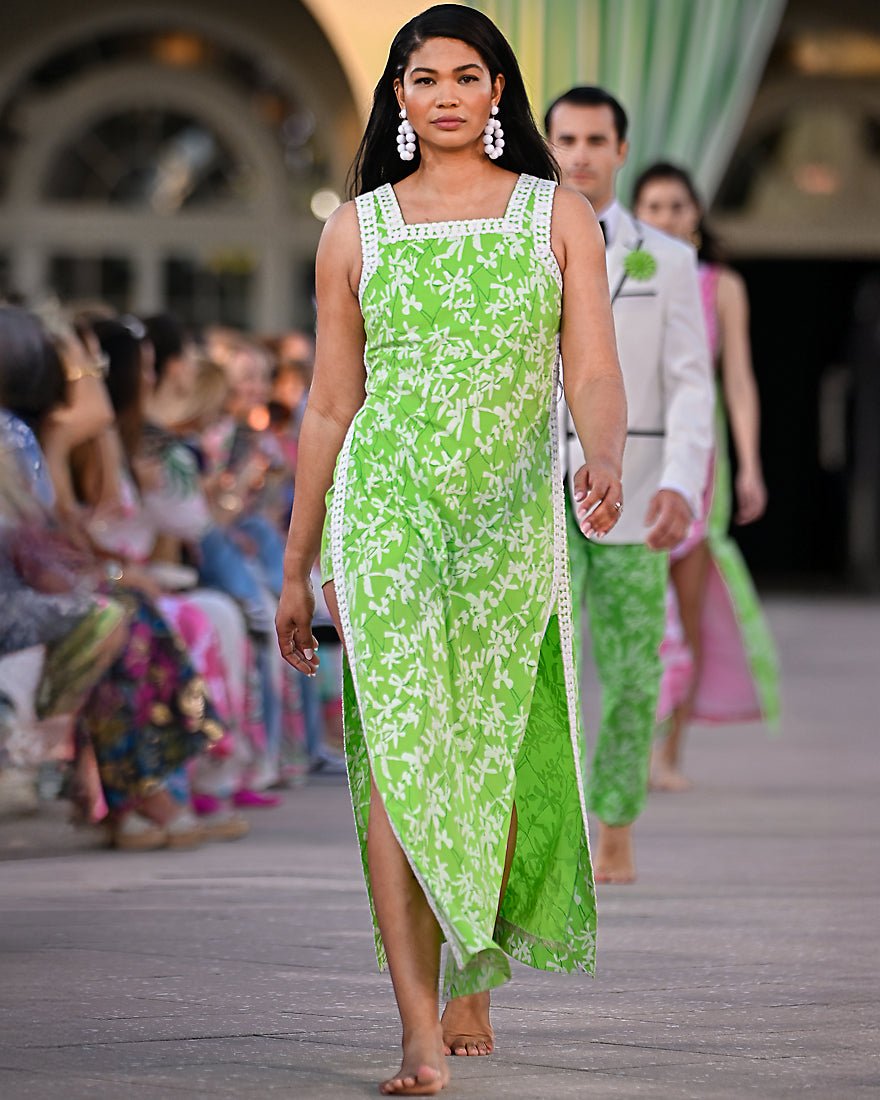 Lilly Pulitzer - Tina Maxi Romper - Crocodile Green Liza Overprint